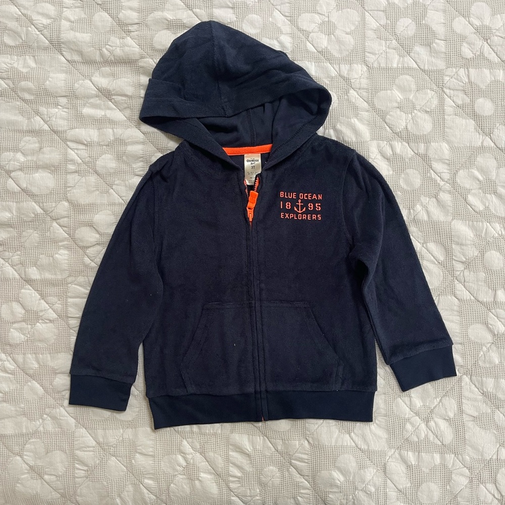 OshKosh Little Girls Terry Zip up Hoodies